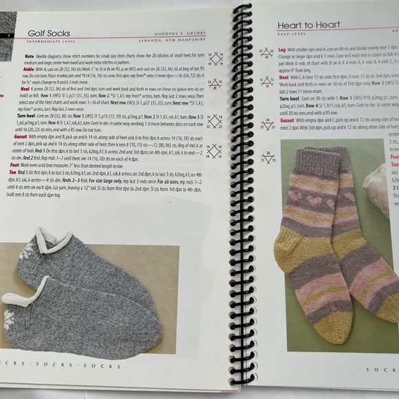 Socks Socks Socks Knitting Pattern Soft Cover Book 70 Designs Elaine Rowley - Picture 7 of 14